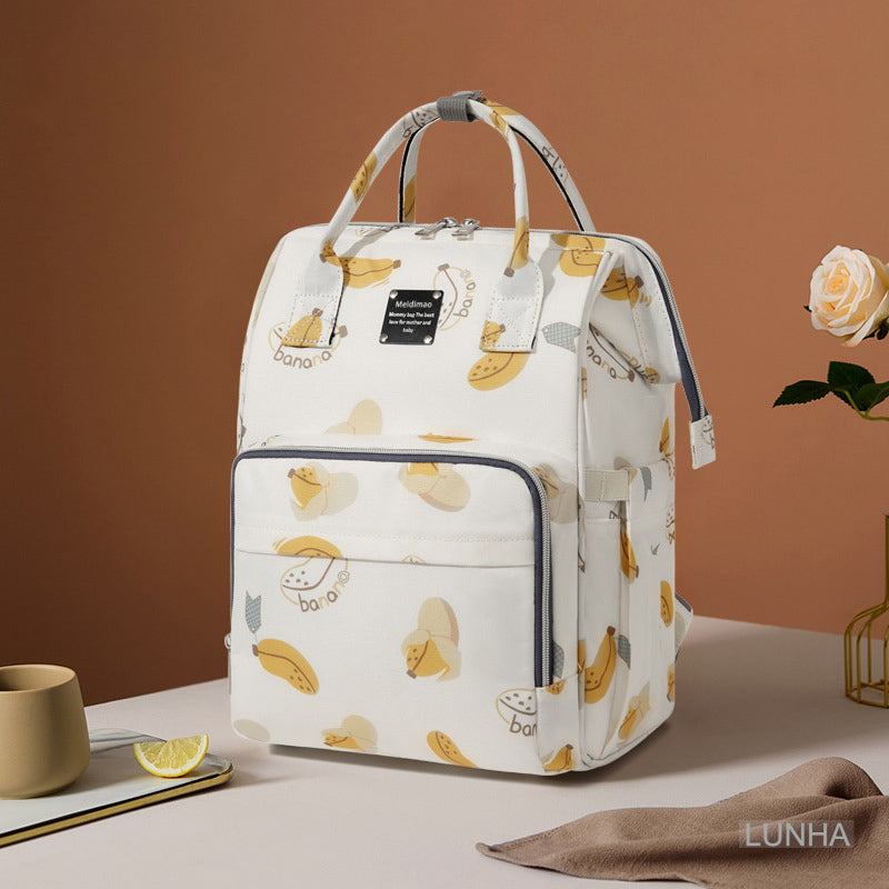 Meidimao Waterproof Diaper Backpack Light Yellow The Babies Store