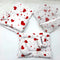 Little Stars - 8 Pieces Bedding Set - Red Hearts