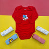 Little Love - Pack of 5 Long Sleeve Bodysuits - Red
