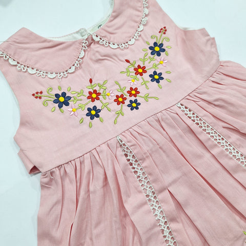 Twin Sisters - Frock - Leaves & Flowers - Pink