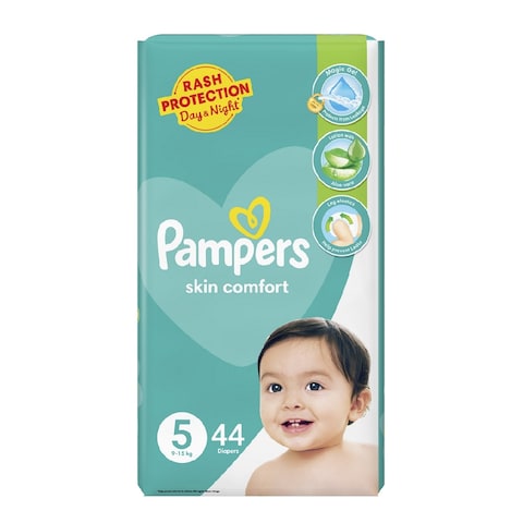 Pampers Skin Comfort Diapers Pack Size 5 - 50 Pcs