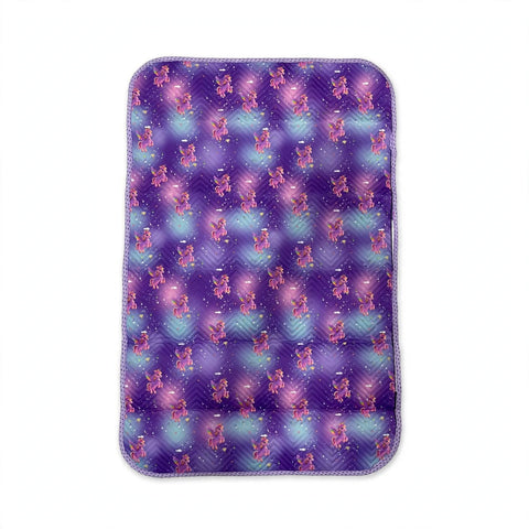 Waterproof Baby Diaper Changing Sheet  - Purple - Unicorn