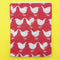 Diaper Changing Mat - Birds - Red