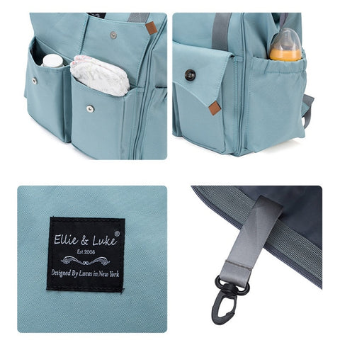 Ellie & Luke - Waterproof Diaper Backpack