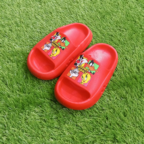 Summer Soft Slipper - Red - Multiple Looney Tunes