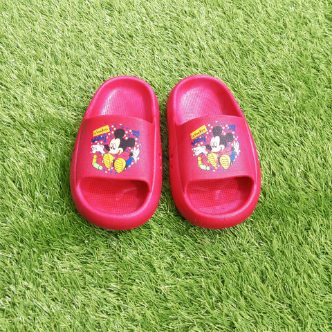 Summer Soft Slipper - Maroon - Mickey Mouse