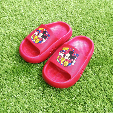 Summer Soft Slipper - Maroon - Mickey Mouse