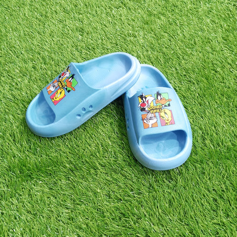 Summer Soft Slipper - Sky Blue - Multiple Looney Tunes