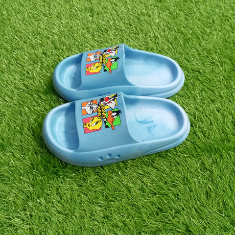 Summer Soft Slipper - Sky Blue - Multiple Looney Tunes