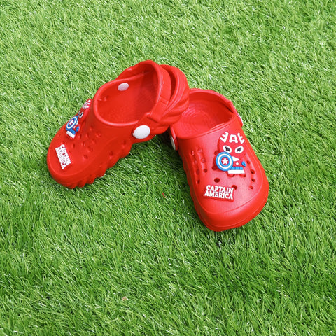 Summer Soft Crocs - Red - Captain America