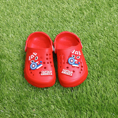 Summer Soft Crocs - Red - Captain America