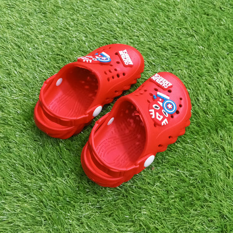 Summer Soft Crocs - Red - Captain America