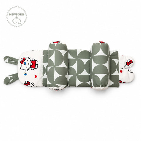 Head Shaping Pillow for Round Head - Green - Hello Kitty