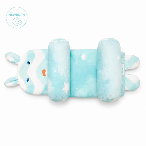 Head Shaping Pillow for Round Head - Sky Blue - Star