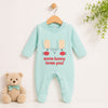 Close Feet Cotton Fashion Romper - Blue - Cute Bunny