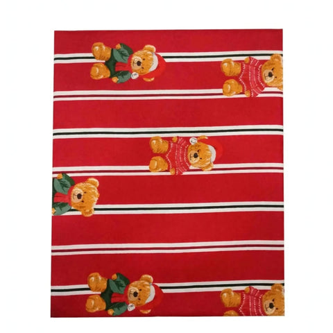 Baby Diaper Changing Sheet | Portable Changing Mat | 29 × 22 Inches | Red Bear