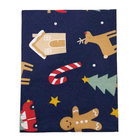 Baby Diaper Changing Sheet | Portable Changing Mat | 29 × 22 Inches | Navy Christmas