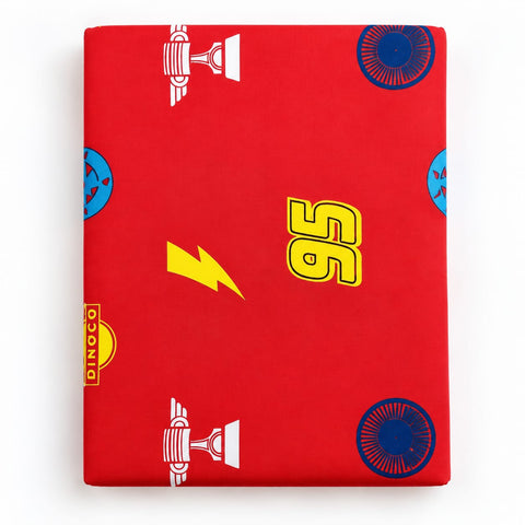 Baby Diaper Changing Sheet | Portable Changing Mat | 29 × 22 Inches | Red Racing