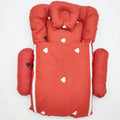 Carry Nest With Pillows - Red Hearts