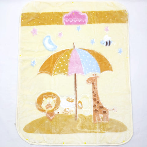 Mora Mink - Baby Blanket -  Yellow Giraffe