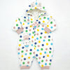 Baby Hooded Romper - Circles