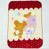 Mora Mink - Baby Blanket -  Red Bear & Hearts