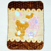 Mora Mink - Baby Blanket -Brown Bear & Hearts