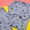 TBS - Night Suit - Grayish Blue Hearts