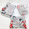 8 Pieces Bedding Set - Gray Minnie Mouse