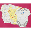 TBS - Pack of 3 Short Body Long Sleeves Bodysuits - Yellow
