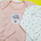 TBS - Pack of 3 Short Body Long Sleeves Bodysuits - Pink