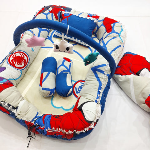 2 IN 1 Play Gym & Snuggle Bed - Spiderman