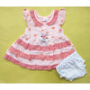 Baby Frock - Crown & Dots - Peach
