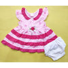Baby Frock - Crown & Dots - Pink