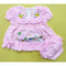 Baby Frock - Butterfly Flowers - Pink