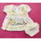 Baby Frock - Butterfly Flowers - Yellow