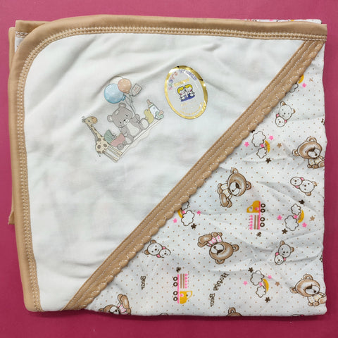 Baby Wrapping Sheet - Cat & Bear