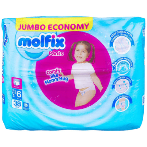 Molfix Pants Pack Size 6 - 38 Pcs