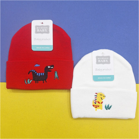 Hudson Baby - Pack of 2 Caps - Red & White