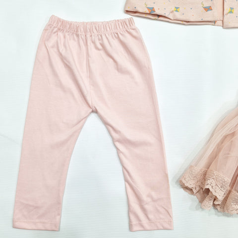 3 Pieces - Frock Set - Kites - Pink