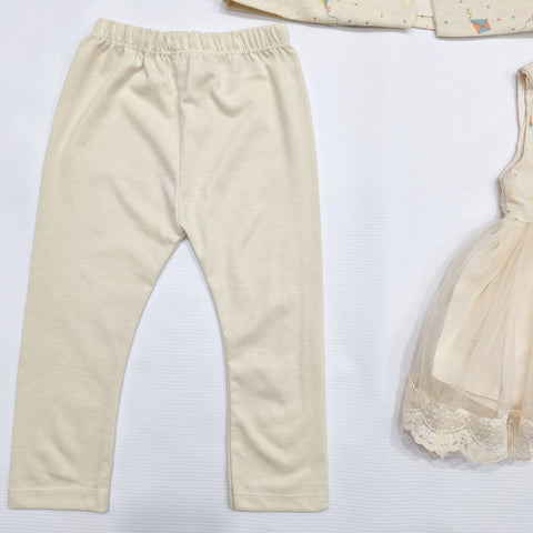 3 Pieces - Frock Set - Kites - Skin