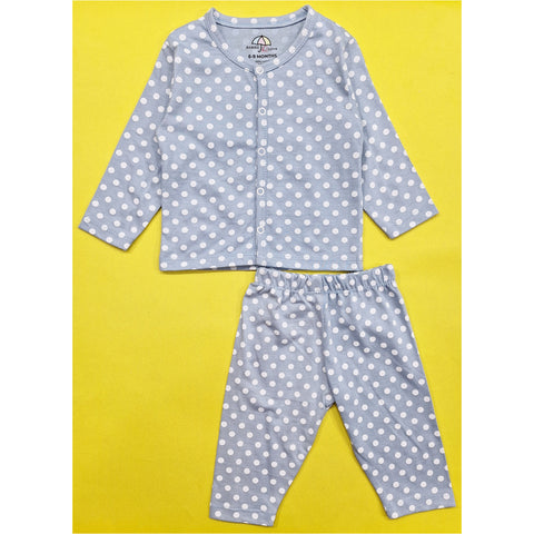 BRL - Night Suit - Blue - Polka