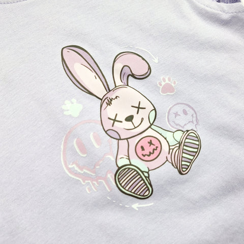 2 Pieces - Suit Set - Bunny - Purple