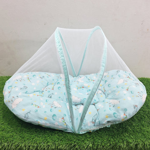 Smart Baby - Elastic Mosquito Bed Net - Clouds