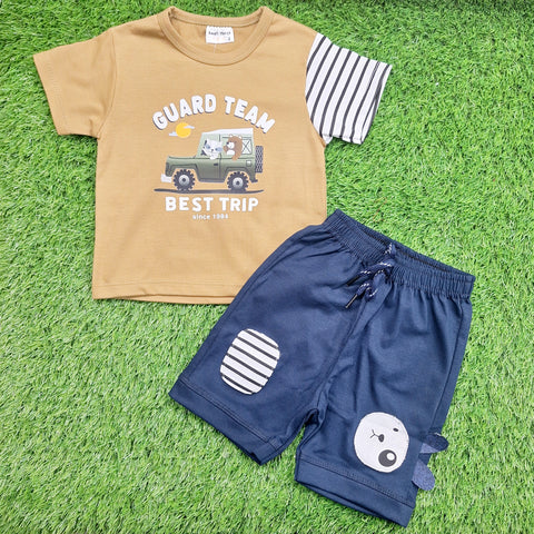 T-Shirt & Shorts - Guard Team - Brown