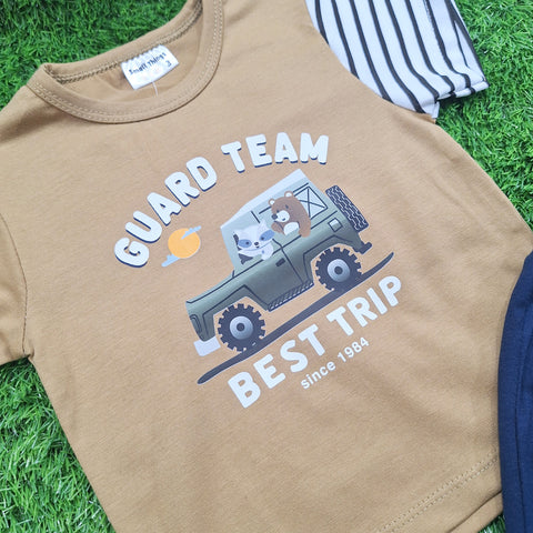 T-Shirt & Shorts - Guard Team - Brown