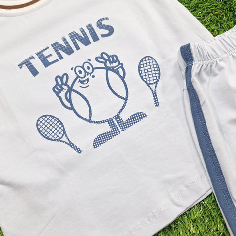 T-Shirt & Shorts - Tennis - Blue - China