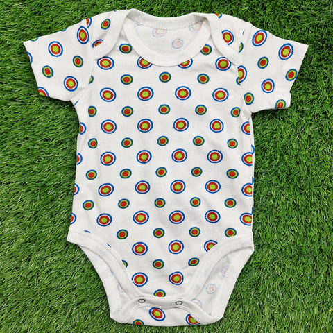 TBS - Pack of 3 - Short Sleeve Bodysuits - Blue - Bear & Circles