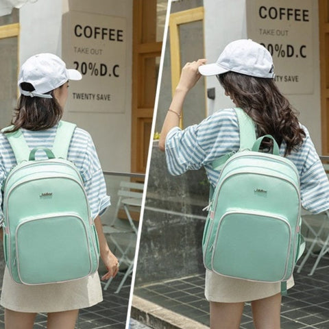 Midibeini - Waterproof Diaper Backpack - Light Green