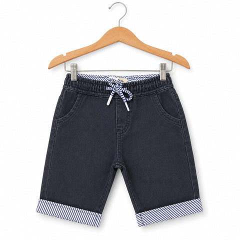 Born 61 - Denim Shorts - Black - (2-10Y)